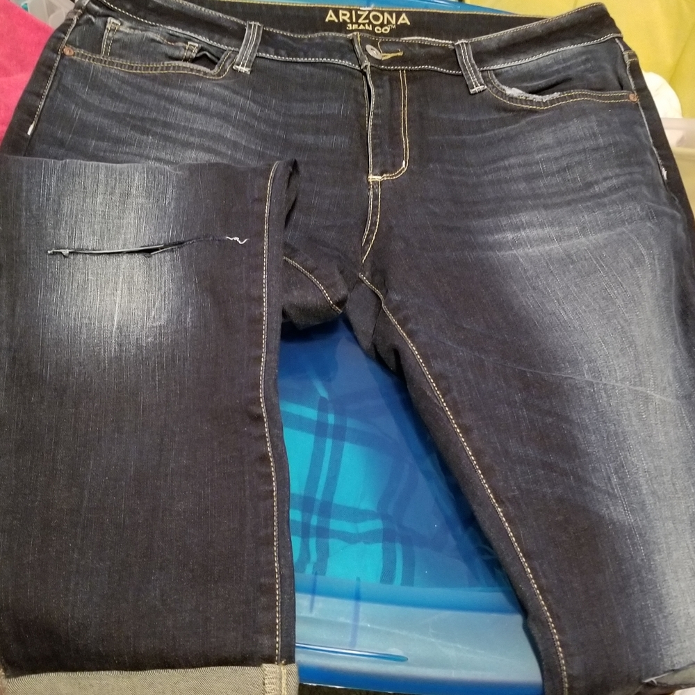 Arizona crop cuff jeans